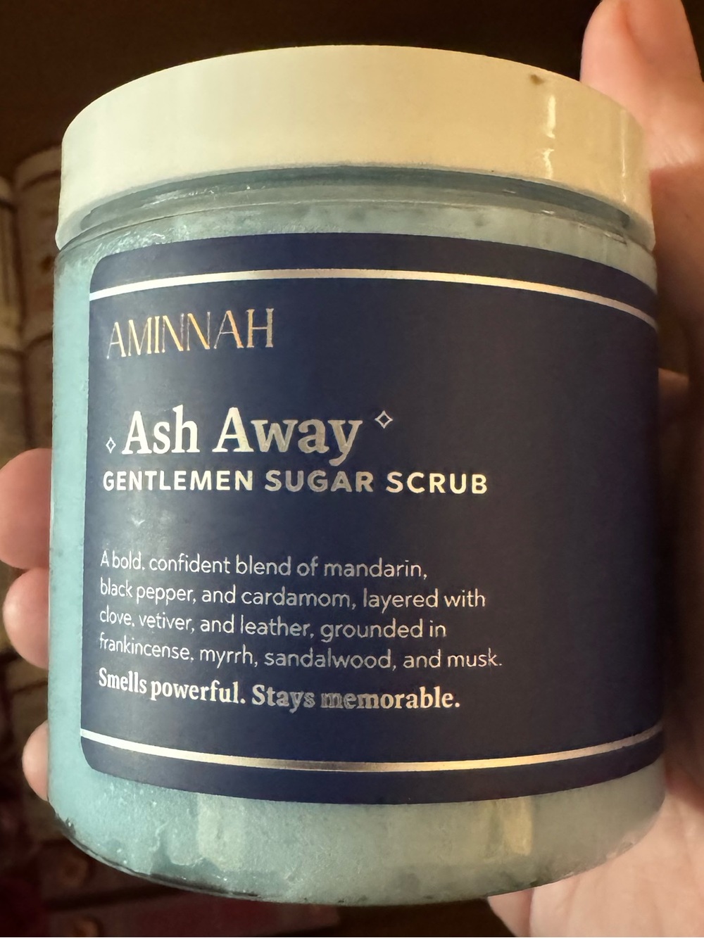 Aminnah Ash Away Gentlemen Sugar Scrub